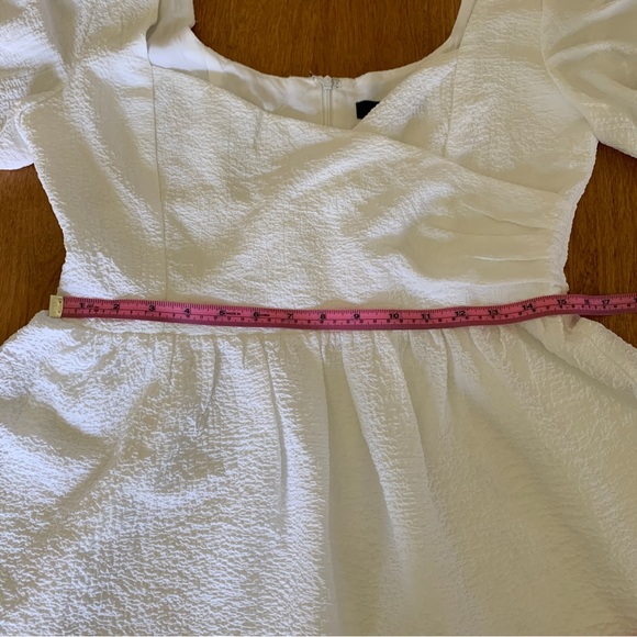Lulu’s White Surplice Puff Sleeve Mini Dress - Picture 13 of 13